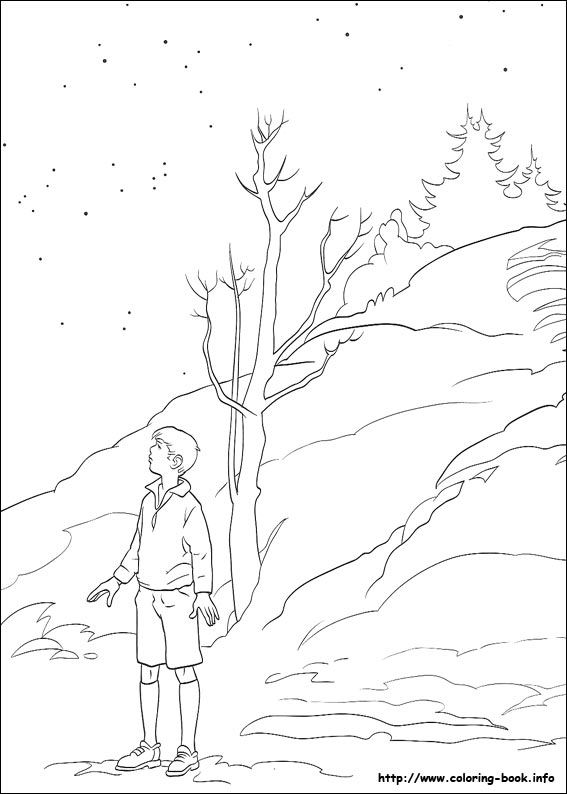 The chronicles of Narnia coloring picture